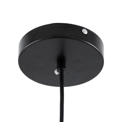 GloboStar® CHARLOTTE 00743 Μοντέρνο Κρεμαστό Φωτιστικό Καμπάνα CREE LED 5W 500lm 180° AC 85-265V IP20 Θερμό Λευκό 2700K Ασημί Γυαλί με Μαύρο Μέταλλο Μ23 x Π23 x Υ23cm - 2 Xρόνια Εγγύηση