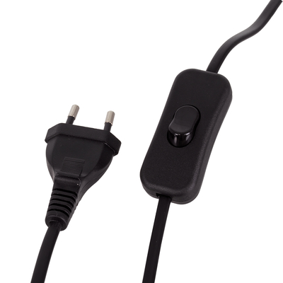 GloboStar® MOUSE 00678 Vintage Επιτραπέζιο Φωτιστικό Πορτατίφ Λαμπατέρ Μονόφωτο με Ντουί 1 x E12 AC 230V Μαύρο Πλαστικό Μ12 x Π4 x Υ10cm