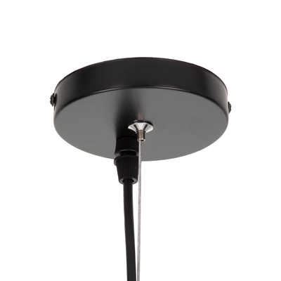 GloboStar® FREYA 00745 Μοντέρνο Κρεμαστό Φωτιστικό Ανάρτηση Μονόφωτο 1 x E27 IP20 Λευκό Γυαλί με Ασημί Μέταλλο - Μ24 x Π24 x Υ35cm