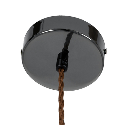 GloboStar® ΑΧΤΟΝ 00749 Μοντέρνο Κρεμαστό Φωτιστικό Μπάλα LED 7W 500 lm 180° AC 100-240V IP20 Θερμό Λευκό 2700K Μαύρο Γυαλί με Μαύρο Μέταλλο - Μ30 x Π30 x Υ30cm - 2 Xρόνια Εγγύηση