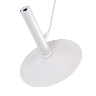 GloboStar® CELEST 00790 Μοντέρνο Κρεμαστό Φωτιστικό Ανάρτηση Μονόφωτο 1 x G9 Λευκό Μέταλλο με Λευκό Γυαλί - Μ20 x Π20 x Υ26.5cm