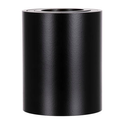 GloboStar® AKIRA 60617 Επιφανειακό Κινούμενο Στρόγγυλο Φωτιστικό Σποτ Αλουμινίου με Ντουί GU10 AC 220-240V IP44 Φ8 x Υ10cm - Μαύρο