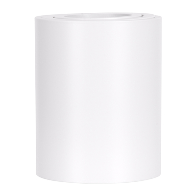 GloboStar® AKIRA 60618 Επιφανειακό Κινούμενο Στρόγγυλο Φωτιστικό Σποτ Αλουμινίου με Ντουί GU10 AC 220-240V IP44 Φ8 x Υ10cm - Λευκό