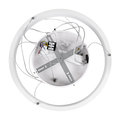 GloboStar® NEMESIS 61156 Κρεμαστό Φωτιστικό Δαχτυλίδι-Κύκλος LED CCT 30W 3513lm 360° AC 220-240V - Εναλλαγή Φωτισμού μέσω Τηλεχειριστηρίου All In One Ψυχρό 6000k+Φυσικό 4500k+Θερμό 2700k Dimmable Φ40cm - Λευκό - 3 Years Warranty