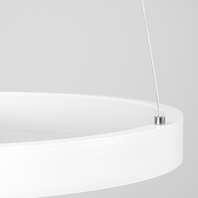 GloboStar® NEMESIS 61156 Κρεμαστό Φωτιστικό Δαχτυλίδι-Κύκλος LED CCT 30W 3513lm 360° AC 220-240V - Εναλλαγή Φωτισμού μέσω Τηλεχειριστηρίου All In One Ψυχρό 6000k+Φυσικό 4500k+Θερμό 2700k Dimmable Φ40cm - Λευκό - 3 Years Warranty