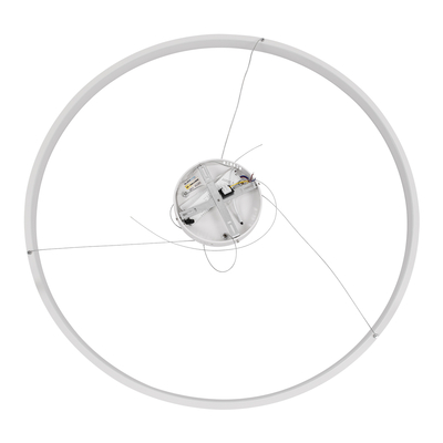 GloboStar® NEMESIS 61165 Κρεμαστό Φωτιστικό Δαχτυλίδι-Κύκλος LED CCT 75W 8743lm 360° AC 220-240V - Εναλλαγή Φωτισμού μέσω Τηλεχειριστηρίου All In One Ψυχρό 6000k+Φυσικό 4500k+Θερμό 2700k Dimmable Φ100cm - Λευκό - 3 Years Warranty