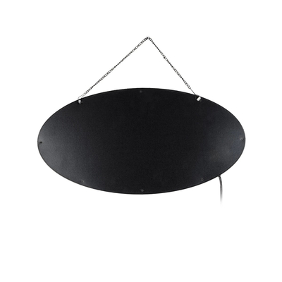 GloboStar® 75685 Φωτιστικό Ταμπέλα LED Οβάλ Σήμανσης PIZZA 3W με Πρίζα AC 230V - Μ48 x Π1.8 x Υ24.5cm