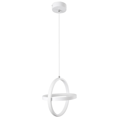 GloboStar® ALICE 61056 Κρεμαστό Φωτιστικό Οροφής Design LED CCT 20W 2400lm 300° AC 220-240V - Εναλλαγή Φωτισμού μέσω Διακόπτη On/Off All In One Ψυχρό 6000k+Φυσικό 4500k+Θερμό 2700k Μ25 x Π22 x Υ25cm - Λευκό