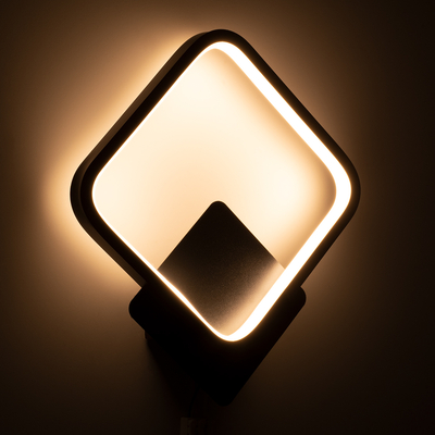 GloboStar® LENA 61079 Φωτιστικό Τοίχου - Απλίκα Design LED CCT 12W 1440lm 300° AC 220-240V - Εναλλαγή Φωτισμού μέσω Διακόπτη On/Off All In One Ψυχρό 6000k+Φυσικό 4500k+Θερμό 2700k Μ25 x Π5.5 x Υ29.5cm - Μαύρο