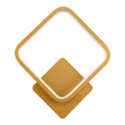 GloboStar® LENA 61081 Φωτιστικό Τοίχου - Απλίκα Design LED CCT 12W 1440lm 300° AC 220-240V - Εναλλαγή Φωτισμού μέσω Διακόπτη On/Off All In One Ψυχρό 6000k+Φυσικό 4500k+Θερμό 2700k Μ25 x Π5.5 x Υ29.5cm - Χρυσό Βούρτσας