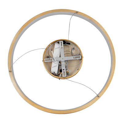 GloboStar® NEMESIS 61160 Κρεμαστό Φωτιστικό Δαχτυλίδι-Κύκλος LED CCT 45W 5230lm 360° AC 220-240V - Εναλλαγή Φωτισμού μέσω Τηλεχειριστηρίου All In One Ψυχρό 6000k+Φυσικό 4500k+Θερμό 2700k Dimmable Φ60cm - Χρυσό Βούρτσας - 3 Years Warranty