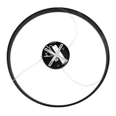 GloboStar® VENOM 61179 Κρεμαστό Φωτιστικό Δαχτυλίδι-Κύκλος LED CCT 67W 7863lm 120° AC 220-240V - Εναλλαγή Φωτισμού μέσω Τηλεχειριστηρίου All In One Ψυχρό 6000K+Φυσικό 4500K+Θερμό 2700K Dimmable Φ80cm - Μαύρο - 3 Years Warranty