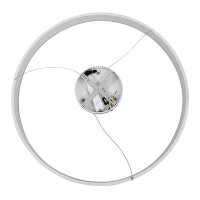 GloboStar® VENOM 61180 Κρεμαστό Φωτιστικό Δαχτυλίδι-Κύκλος LED CCT 67W 7863lm 120° AC 220-240V - Εναλλαγή Φωτισμού μέσω Τηλεχειριστηρίου All In One Ψυχρό 6000K+Φυσικό 4500K+Θερμό 2700K Dimmable Φ80cm - Λευκό - 3 Years Warranty