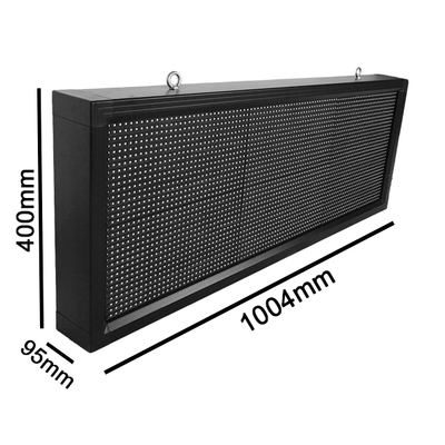 GloboStar® 90271 Κυλιόμενη Ψηφιακή Επιγραφή P10 LED SMD AC 220-240V με Wi-Fi - Αδιάβροχή IP54 - Μονής Όψης - Μ104 x Π9 x Υ40cm Κόκκινο