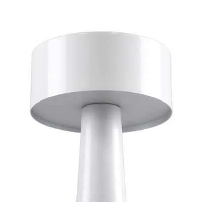 GloboStar® BELLA 76502 Μοντέρνο Επιτραπέζιο Φωτιστικό Πορτατίφ LED 1.5W 105lm 120° DC 5V Επαναφορτιζόμενο με Μπαταρία Li-ion 1800mAh - Διακόπτη Αφής με 3 Εντάσεις Φωτισμού Θερμό Λευκό 2700K Dimmable - Φ9 x 21cm - Λευκό