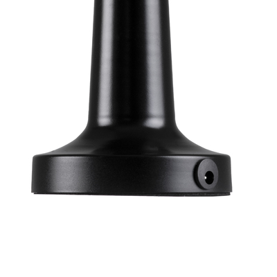 GloboStar® COCO 76509 Μοντέρνο Επιτραπέζιο Φωτιστικό Πορτατίφ LED 1.5W 105lm 120° DC 5V Επαναφορτιζόμενο με Μπαταρία Li-ion 1800mAh - Διακόπτη Αφής με 3 Εντάσεις Φωτισμού Θερμό Λευκό 2700K Dimmable - Φ10 x 22cm - Μαύρο