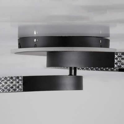 GloboStar® DIAMOND 61111 Φωτιστικό Οροφής Δαχτυλίδι-Κύκλος LED CCT 67W 8078lm 360° AC 220-240V - Εναλλαγή Φωτισμού μέσω Τηλεχειριστηρίου All In One Ψυχρό 6000k+Φυσικό 4500k+Θερμό 2700k Dimmable Φ30+40cm+BackLight - Μαύρο - 3 Years Warranty