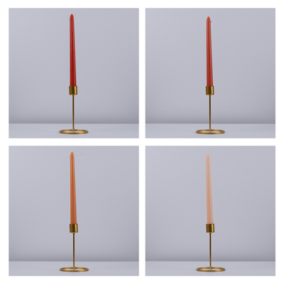 GloboStar® SUMMER-SIESTA 35212 ΣΕΤ 4 Αρωματικά Κεριά Κηροπηγίου Παραφίνης με Άρωμα Λουλούδια του Καλοκαιριού Πολύχρωμα Μ2 x Π2 x Υ25cm