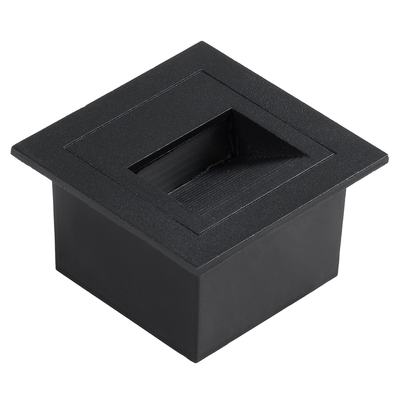 GLOBOSTAR® STEP-MINA 90625 Χωνευτό Αρχιτεκτονικό Φωτιστικό Διαδρόμου/Σκαλοπατιού LED 3W 330lm 30° DC 24V Αδιάβροχο IP65 Θερμό Λευκό 2700K Dimmable - Μαύρο - Μ8.3 x Π8.3 x Υ5cm - 3 Χρόνια Εγγύηση