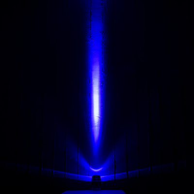 GLOBOSTAR® SPOT-XENIA 90634 Αρχιτεκτονικό Σποτ Φωτισμου LED 16W 1360lm 3° DC 24V Αδιάβροχο IP65 Μπλε Dimmable - Γκρι Ανθρακί - Μ9 x Π9 x Υ12cm - 3 Χρόνια Εγγύηση