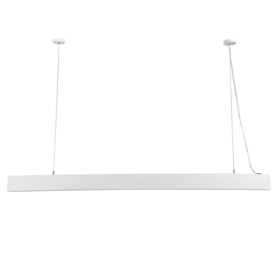 GloboStar® ORION 61031-P Γραμμικό Κρεμαστό Φωτιστικό Linear LED CCT 72W 8600lm 120° AC 220-240V Μ120 x Π5.5 x Υ7cm - Εναλλαγή Φωτισμού μέσω Τηλεχειριστηρίου All In One Ψυχρό 6000k+Φυσικό 4500k+Θερμό 2700k Dimmable - Λευκό - 3 Years Warranty