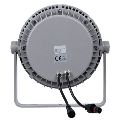 GloboStar® FLOOD-MENA 90646 Προβολέας Wall Washer με Αντιθαμβωτική Γρίλια για Φωτισμό Κτιρίων LED 48W 4320lm 30° AC 220-240V Αδιάβροχο IP65 Φ25 x Υ18cm Θερμό Λευκό 3000K - Ασημί - 3 Years Warranty