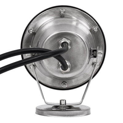 GloboStar® UNDERWATER-DINA 90677 Υποβρύχιο Φωτιστικό Σποτ Ειδικό για Σιντριβάνια LED 9W 945lm 30° DC 24V Αδιάβροχο IP68 Φ12 x Υ14cm Πολύχρωμο RGBW DMX512 - Ανοξείδωτο Ατσάλι - 3 Χρόνια Εγγύηση