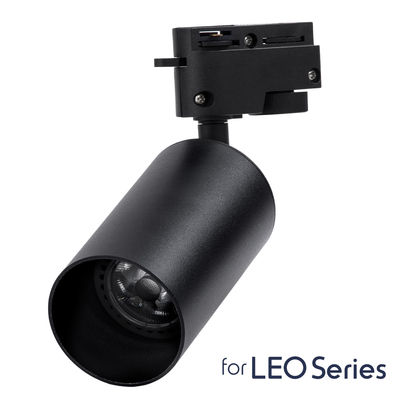 GloboStar® LEO 60353 Μοντέρνο Φωτιστικό Οροφής Σποτ Μονόφωτο 1 x GU10 IP20 Μαύρο Αλουμίνιο - Μ6 x Π6 x Υ19cm - 5 Χρόνια Εγγύηση