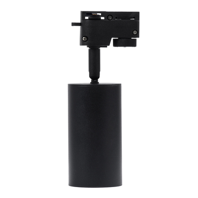 GloboStar® LEO 60353 Μοντέρνο Φωτιστικό Οροφής Σποτ Μονόφωτο 1 x GU10 IP20 Μαύρο Αλουμίνιο - Μ6 x Π6 x Υ19cm - 5 Χρόνια Εγγύηση