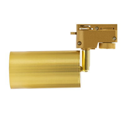 GloboStar® LEO 60357 Μοντέρνο Φωτιστικό Οροφής Σποτ Μονόφωτο 1 x GU10 IP20 Χρυσό Αλουμίνιο - Μ6 x Π6 x Υ19cm - 5 Χρόνια Εγγύηση