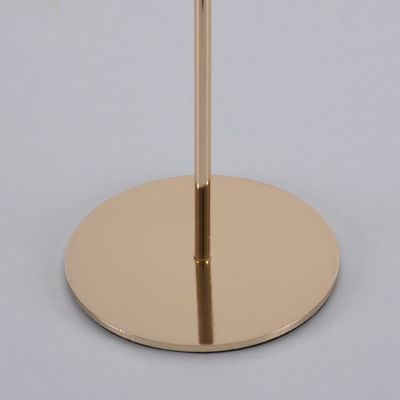 GloboStar® ISABELLA 35104 Κηροπήγιο Μεταλλικό Χάλκινο Φ10 x Υ28.5cm