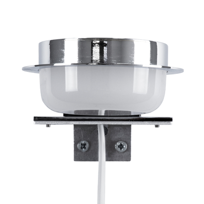 GloboStar® KIARA 60402 Μοντέρνο Φωτιστικό Τοίχου - Απλίκα Καθρέπτη Μπάνιου με 3 Τρόπους Τοποθέτησης LED 5W 560lm 120° AC 220-240V IP44 Μ10 x Π13 x Υ3cm - Φυσικό Λευκό 4500K - Χρώμιο Νίκελ - 3 Χρόνια Εγγύηση