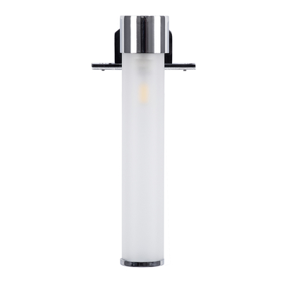 GloboStar® ELSA 60406 Μοντέρνο Φωτιστικό Τοίχου - Απλίκα Καθρέπτη Μπάνιου - Πίνακα 1 x G9 360° AC 220-240V IP44 Μ3.5 x Π13.5 x Υ20cm - Χρώμιο Νίκελ - 5 Χρόνια Εγγύηση