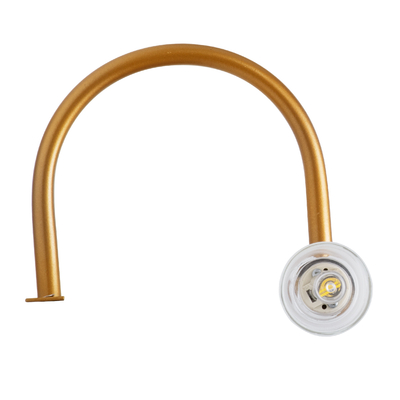 GloboStar® FLORA 60415 Μοντέρνο Φωτιστικό Τοίχου - Απλίκα Καθρέπτη Μπάνιου - Πίνακα 2 x G9 270° AC 220-240V IP44 Μ31 x Π13 x Υ12cm - Χάλκινο - 5 Χρόνια Εγγύηση