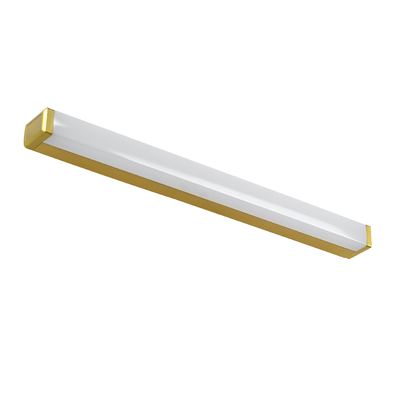 GloboStar® RENATA 60441 Μοντέρνο Φωτιστικό Τοίχου - Απλίκα Καθρέπτη Μπάνιου - Πίνακα LED 12W 1400lm 210° AC 220-240V IP44 Μ60 x Π4 x Υ5.5cm - Φυσικό Λευκό 4500K - Χρυσό - 3 Χρόνια Εγγύηση