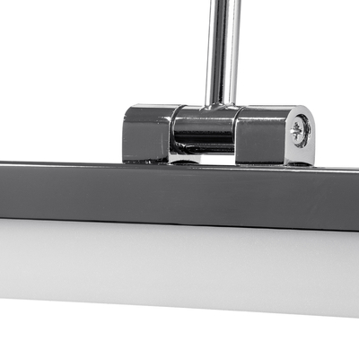 GloboStar® MARA 60447 Μοντέρνο Φωτιστικό Τοίχου - Απλίκα Καθρέπτη Μπάνιου - Πίνακα LED 12W 1400lm 120° AC 220-240V IP44 Μ60 x Π15 x Υ13cm - Φυσικό Λευκό 4500K - Χρώμιο Νίκελ - 3 Χρόνια Εγγύηση