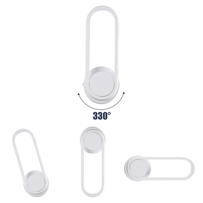 GloboStar® DALLAS 61346 Φωτιστικό Τοίχου - Απλίκα Design LED CCT 12W 1440lm 360° AC 220-240V - Εναλλαγή Φωτισμού μέσω Διακόπτη On/Off All In One Ψυχρό 6000k+Φυσικό 4500k+Θερμό 2700k Μ12 x Π6.5 x Υ32cm - Λευκό - 3 Years Warranty