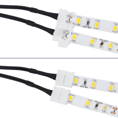 GloboStar® 70742 Καλώδιο Τροφοδοσίας DC για 2 Ταινίες LED από Female 2.1x5.5 σε 2 x 10mm 2 PIN Connector Μ32.3 x Π2 x Υ1cm
