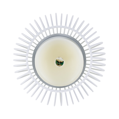 GloboStar® CANDLE 76490 Διακοσμητικό Realistic Κερί με LED Εφέ Κινούμενης Φλόγας - Μπαταρίας 2 x AA (Δεν Συμπεριλαμβάνονται) & Ασύρματο Χειριστήριο IR Θερμό Λευκό 2700K Dimmable Λευκό Φ14 x Υ16cm