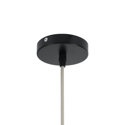 GloboStar® ALOHA 01751 Boho Κρεμαστό Φωτιστικό Καμπάνα Μονόφωτο 1 x E27 IP20 Μπεζ Σχοινί - Μ45 x Π45 x Y48cm