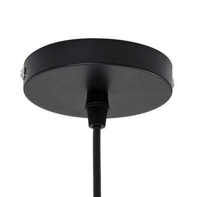 GloboStar® ALOHA 01752 Boho Κρεμαστό Φωτιστικό Καμπάνα Μονόφωτο 1 x E27 IP20 Καφέ Σχοινί - Μ43 x Π43 x Y46cm