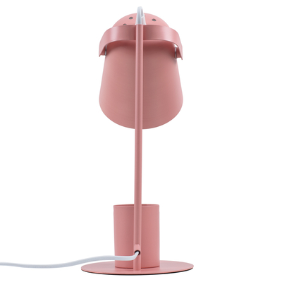 GloboStar® PENCASE 61565 Μοντέρνο Επιτραπέζιο Φωτιστικό Γραφείου - Πορτατίφ - Μονόφωτο 1 x E27 Ροζ Μεταλλικό Καμπάνα με Διακόπτη On/Off - Μολυβοθήκη & Βάση Τηλεφώνου - L12 x W15 x H38cm