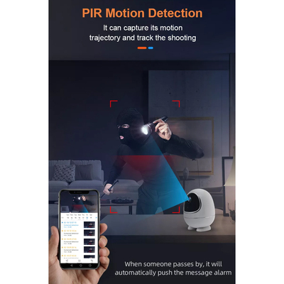 GloboStar® 86008 Rechargeable Table Camera WiFi HD 1080P 3MP 350° 5200mAh Two Way Audio & Motion Detection - Επαναφορτιζόμενη Επιτραπέζια Κάμερα WiFi HD 1080P 350° 5200mAh Διπλή Κατέυθυνση Ομιλίας με Ανιχνευτή Κίνησης - Λευκό