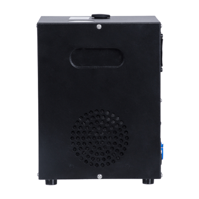 GloboStar® 51148 SIRENS Επαγγελματική Επιδαπέδια Μηχανή Cold Sparkle Machine - Fountain Εφέ με Άκαυστες Σπίθες 600W AC 220V-240V DMX512 Display on Body - Μαύρο - L18 x W16.5 x H24cm