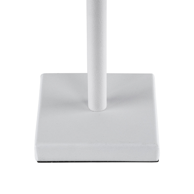 GloboStar® NEGA 60474 Μοντέρνο Επιτραπέζιο Φωτιστικό Πορτατίφ LED 2.2W 154lm 360° DC 5V Επαναφορτιζόμενο με Μπαταρία Li-ion 4000mAh - Διακόπτη Αφής - Θερμό Λευκό 2700K - Dimmable - D10 x H39cm - Λευκό - 2 Years Warranty