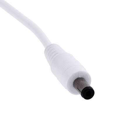 GloboStar® 70681 Καλώδιο Διακόπτης ON/OFF DC 12-24V 180cm από Jack Male 2.1x5.5mm σε Female 2.1x5.5mm Λευκό L185 x W1.9 x H1.5cm