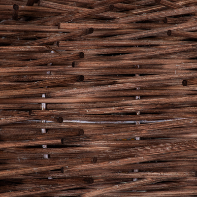 GloboStar® MINORCA 01733 Boho Κρεμαστό Φωτιστικό Ανάρτηση Μονόφωτο 1 x E27 IP20 Καφέ Ξύλο - Μ35 x Π35 x Y23cm