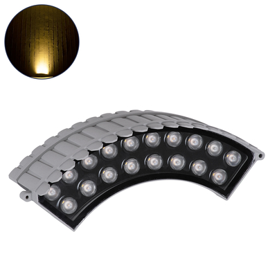 GLOBOSTAR® TREELIGHT-JINA 90690 Κυρτή Μπάρα Φωτισμού Wall Washer για Φυτά - Δέντρα LED 18W 1620lm 10° DC 24V Αδιάβροχο IP65 Θερμό Λευκό 2700K Dimmable - Γκρι Ανθρακί - Μ29 x Π11 x Υ10.5cm - 3 Χρόνια Εγγύηση