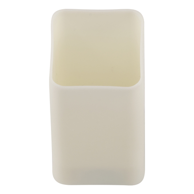 GloboStar® CANDLE 79540 ΣΕΤ 12 x Διακοσμητικά Realistic Κεράκια με LED Εφέ Κινούμενης Φλόγας - Μπαταρίας 12 x CR2032 Θερμό Λευκό 2700K Μπεζ L3.7 x W3.7 x H7.5cm