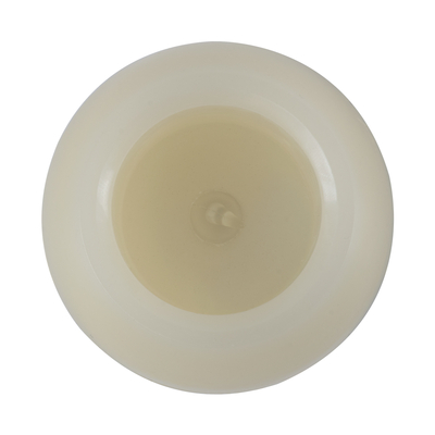 GloboStar® CANDLE 79549 ΣΕΤ 2 x Διακοσμητικά Realistic Κεράκια με LED Εφέ Κινούμενης Φλόγας - Μπαταρίας 2 x CR2032 Θερμό Λευκό 2700K Μπεζ D6 x H5cm